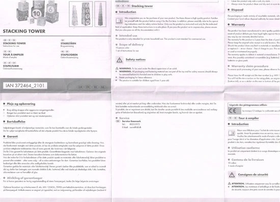 Playtive Stapeltoren / Stacking Tower Met Letters En Stippen / 10 Stuks / FSC Mix / In Elkaar Te Stapelen / Verschillende Afmetingen Vanaf 1 Jaar Onder Toezicht / Om Uw Kind Stil Te Houden Maar Leerrijk / Karton 4 Playtive Stapeltoren / Stacking Tower Met Letters En Stippen / 10 Stuks / FSC Mix / In Elkaar Te Stapelen / Verschillende Afmetingen Vanaf 1 Jaar Onder Toezicht / Om Uw Kind Stil Te Houden Maar Leerrijk / Karton - Afbeelding 2