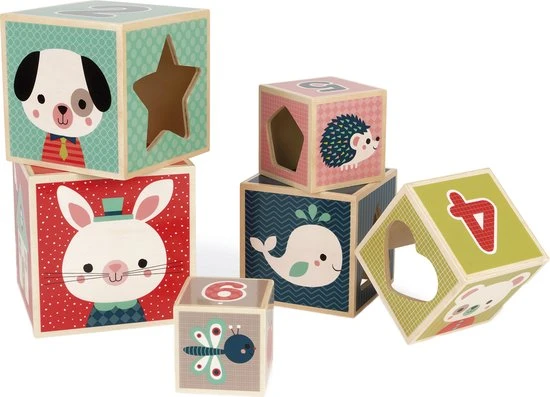 Janod Stapeltoren Blokken 8 Janod Stapeltoren Blokken - Afbeelding 6