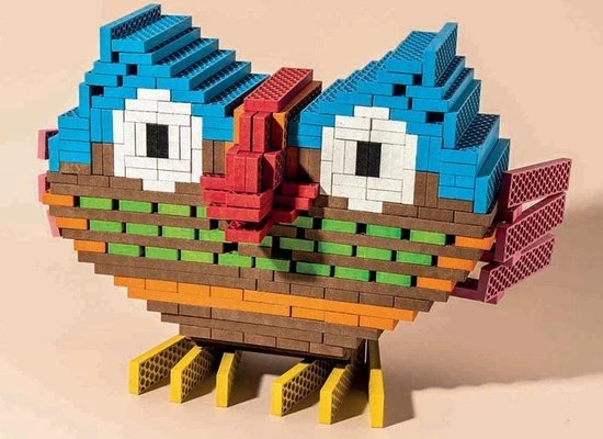 Maxomorra Bioblo Big Box - 340 Eco Bouwblokken 11 Maxomorra Bioblo Big Box - 340 Eco Bouwblokken - Afbeelding 9