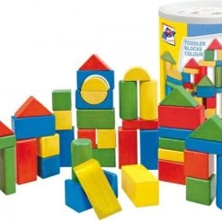 Woody Houten Blokken Gekleurd