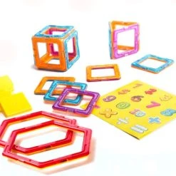 IKONKA Magnetic Toys Magnetische Bouwblokken - Magnetisch Speelgoed - 40 Onderdelen - Vanaf 3 Jaar -Goedkope Blokken Winkel 550x401