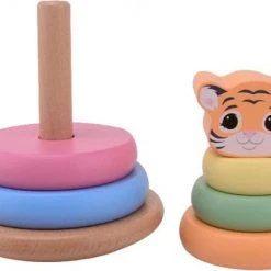 Jouéco® - Houten Speelgoed - The Wildies Family Stapeltoren