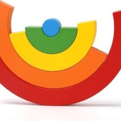ZaciaToys Houten Stapelaar Regenboog - Educatief Stapelboog Blokken - Educatief Speelgoed Kinderen -Goedkope Blokken Winkel 550x404 4