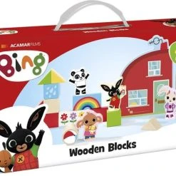 Bambolino Toys - Bing Houten Blokken - 20-delige Speelset - Baby & Peuter Educatief Speelgoed