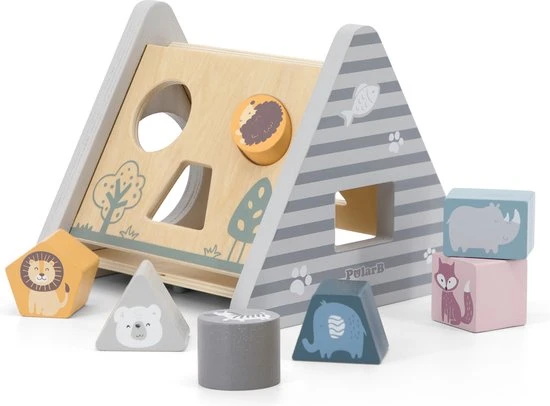 PolarB By ViGa - Vormenstoof - Motoriek Oefenen - Hout - 162x160x140mm 3 PolarB By ViGa - Vormenstoof - Motoriek Oefenen - Hout - 162x160x140mm