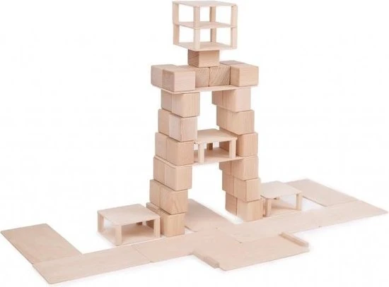 Just Blocks Houten Blokken SMALL PACK 74 Stuks 7 Just Blocks Houten Blokken SMALL PACK 74 Stuks - Afbeelding 5