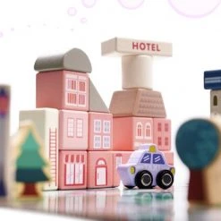 Merkloos Blokken Speelgoed Met Speelmat - 135 Stuks - Educatieve Houten Blokken - Speelgoed - Stadspuzzel - Ontwikkelingsspeelgoed - Stimuleert Motoriek En Creativiteit -Goedkope Blokken Winkel 550x412 31