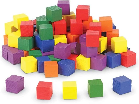 Learning Resources Gekleurde Kubussen 4 Learning Resources Gekleurde Kubussen - Afbeelding 2