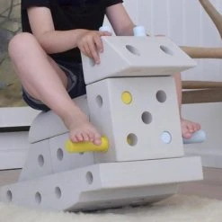 Modu Dreamer Kit - Zachte Blokken -33 Onderdelen - Speelgoed 1 -2 -3 Jaar - Mega Blocks Grijs- Geel -Goedkope Blokken Winkel 550x416 1