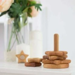 Lille Barn Baby / Dreumes Speelgoed - Houten Stapelaar - Sterren - Duurzaam & Handgemaakt - Waldorf / Montessori Speelgoed -Goedkope Blokken Winkel 550x418 1