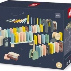 Janod - Janod Dominos Sweet Cocoon 100 St -Goedkope Blokken Winkel 550x420 4