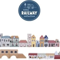 Little Dutch Treinbaanuitbreiding - Blokkenset Stad -Goedkope Blokken Winkel 550x422 1