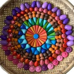 Liefbaby Mandala Houten Loose Parts Set Met Doos, Houten Sorteer Bak, Regenboog Speelfiguren 243 Stuks -Goedkope Blokken Winkel 550x423 2