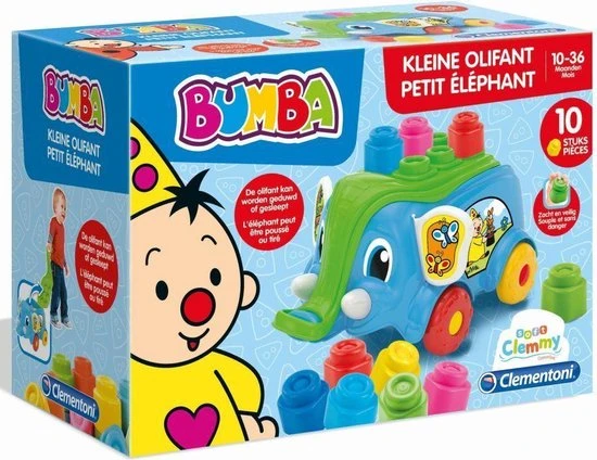 Clementoni - Bumba Elephant - Zachte Blokken 8 Clementoni - Bumba Elephant - Zachte Blokken - Afbeelding 6