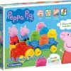 Baby Clementoni - Kleine Treinset Peppa Pig - Blokkenwagen - 14 Stukjes, Blokken Voor Kinderen
