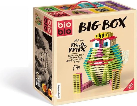Maxomorra Bioblo Big Box - 340 Eco Bouwblokken 21 Maxomorra Bioblo Big Box - 340 Eco Bouwblokken - Afbeelding 19