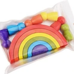 ZaciaToys Houten Stapelaar Regenboog - Educatief Stapelboog Blokken - Educatief Speelgoed Kinderen -Goedkope Blokken Winkel 550x426 2