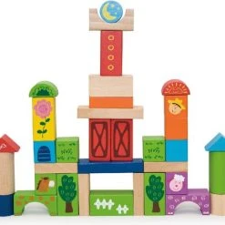 Vigatoys Viga Toys - Blokkenton Boerderij 50st. 17 Vigatoys Viga Toys - Blokkenton Boerderij 50st. -Goedkope Blokken Winkel 550x429