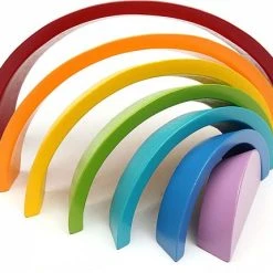 GARPROVM Houten Blokken - Houten Boogbouwstenen - Blokkenset - Stapeltoren - Regenboog - Montessori Speelgoed - STEM - Educatief Speelgoed Voor Peuters, Kinderen, Baby's, Jongens, Meisjes -Goedkope Blokken Winkel 550x430 4