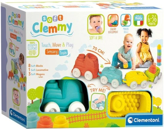 Clementoni Clemmy - Clemmy Sensorische Trein 12 Delig, Blokken, 6-36 Maanden - 17424 17 Clementoni Clemmy - Clemmy Sensorische Trein 12 Delig, Blokken, 6-36 Maanden - 17424 - Afbeelding 15
