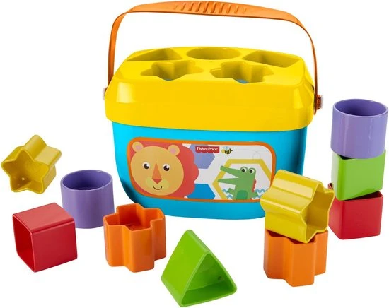 Fisher-Price Baby's Eerste Blokken Vernieuwde Editie - Blokkendoos - 10 Onderdelen 7 Fisher-Price Baby's Eerste Blokken Vernieuwde Editie - Blokkendoos - 10 Onderdelen - Afbeelding 5