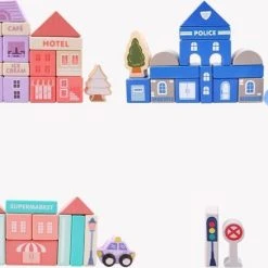 Vikids 4-in-1 Vloerpuzzel & 115 Kleurrijke Houten Bouwstenen Met Autos - Vervoer & Stad Bouwen Met Letters En Cijfers -Goedkope Blokken Winkel 550x437 3