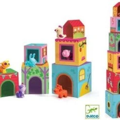Djeco Blokkentoren Topanifarm -Goedkope Blokken Winkel 550x440 1