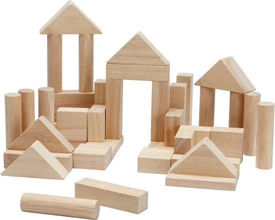 Plantoys Plan Toys 40 Blokken (naturel) 3 Plantoys Plan Toys 40 Blokken (naturel)