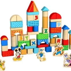 Disney Blokkenset Mickey Mouse Junior Hout 100 Stuks
