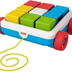 Fisher-Price Trek & Rij Activiteiten Blokken - Speel Blokken In Blokkenkar - 10 Onderdelen