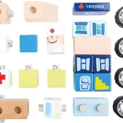 Merkloos Houten Bouwset Met Geluid - Ambulance, Broeder + Ziekenhuis - Speelgoed Vanaf 2 Jaar 9 Merkloos Houten Bouwset Met Geluid - Ambulance, Broeder + Ziekenhuis - Speelgoed Vanaf 2 Jaar -Goedkope Blokken Winkel 550x443 4
