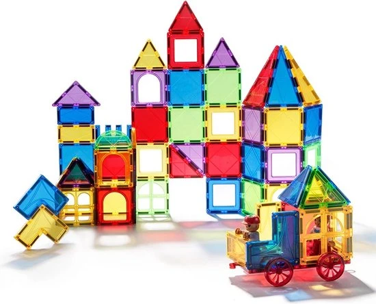 Fyse Magnetisch Speelgoed - Voordeelset 100 Stuks - Magnetische Bouwstenen - Veilig Voor Kinderen - Magna Tiles - Magnetisch Speelgoed - Stimuleer Creativiteit - Bouwset Met Magnetische Blokken 5 Fyse Magnetisch Speelgoed - Voordeelset 100 Stuks - Magnetische Bouwstenen - Veilig Voor Kinderen - Magna Tiles - Magnetisch Speelgoed - Stimuleer Creativiteit - Bouwset Met Magnetische Blokken - Afbeelding 3