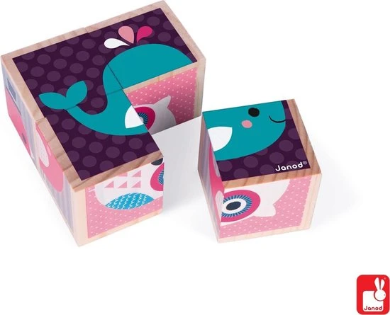 Janod Blokpuzzel Babydieren 5 Janod Blokpuzzel Babydieren - Afbeelding 3