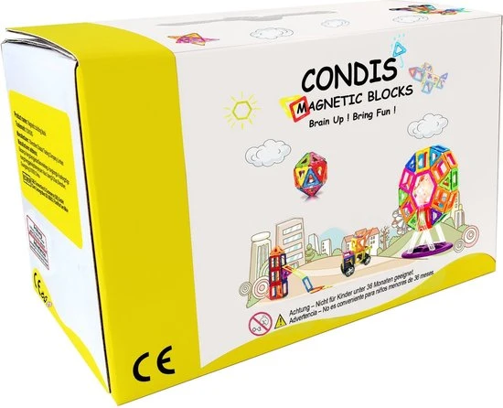 Fyse Magnetische Bouwstenen Set Voor Kinderen 120 Stuks, Magnetische Tegels Constructie STEM Magneten Speelgoed Kinderen 4 Fyse Magnetische Bouwstenen Set Voor Kinderen 120 Stuks, Magnetische Tegels Constructie STEM Magneten Speelgoed Kinderen - Afbeelding 2