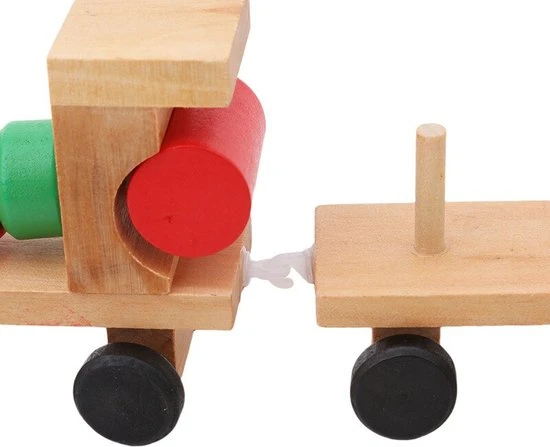 Ariko XL Houten Trein Met Blokken En Vormen - Blokkentrein - Speelgoedtrein - Educatie Met Vormen En Kleuren - 11 Ariko XL Houten Trein Met Blokken En Vormen - Blokkentrein - Speelgoedtrein - Educatie Met Vormen En Kleuren - - Afbeelding 9