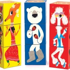 Djeco Stapelblokken Gekke Dieren