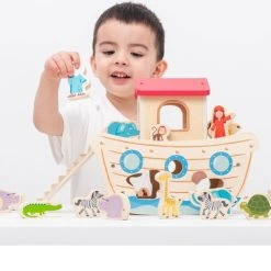 New Classic Toys Houten Ark Van Noah - Inclusief Speelfiguren -Goedkope Blokken Winkel 550x456 1