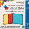 Valtech Magna Tiles - 8 Stuks Uitbreidingsset Clear Colors Rectangles - Constructiespeelgoed