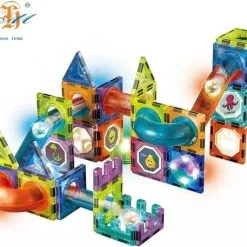 STEM Nieuwe Licht Magnetische Blokken-75 Stuk-3D Magnetisch Speelgoed- Magnetische Bouwset Met Verlichting-Light Magnetic Blocks -Goedkope Blokken Winkel 550x457 3