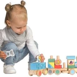 Rubo Toys Woezel En Pip Houten Trein - Blokken - Locomotief En 2 Wagons - Met 2 Speelfiguren - 45 Cm Lang -Goedkope Blokken Winkel 550x458 1