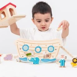 New Classic Toys Houten Ark Van Noah - Inclusief Speelfiguren -Goedkope Blokken Winkel 550x459 1