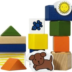 Bambolino Toys - Nijntje Speelgoed - Blokkenton Met 50 Houten Blokjes -Goedkope Blokken Winkel 550x464