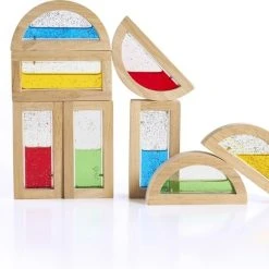 Merkloos Regenboog Blokken Water