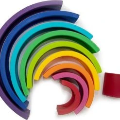 Ted & Fred Siliconen Regenboog |multi Color | Stapeltoren | Speelgoed |open Ended Play | BPA Vrij -Goedkope Blokken Winkel 550x469 1