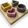 Merkloos Major Products Geometrie Puzzel Siliconen - Baby Puzzel - Peuterspeelgoed - Kinderspeelgoed - Educatief Speelgoed - Vormen Puzzel - Bamboo Roze - Kindvriendelijke Silicone -Goedkope Blokken Winkel 550x472 2