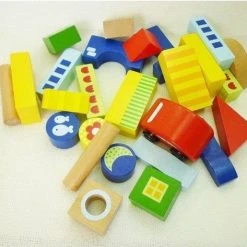 Goula Houten Blokken Met Auto - 26 Stuks -Goedkope Blokken Winkel 550x473 4