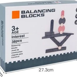 Merkloos Balancerende Blokken - Hout - 38 Onderdelen - Stapelblokken -Goedkope Blokken Winkel 550x474 2