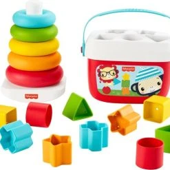 Fisher-Price Baby's Eerste Blokken En Kleurenringpiramide