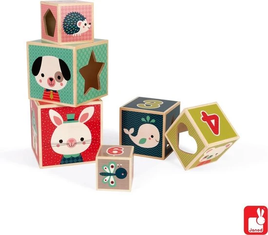 Janod Stapeltoren Blokken 7 Janod Stapeltoren Blokken - Afbeelding 5