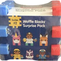 Merkloos Little Tikes Waffle Blocks Speelgoed Series 2 - Blauw / Rood / Multicolor - Kunststof - 9 X 9 X 9 Cm - Speelgoed - Cadeau